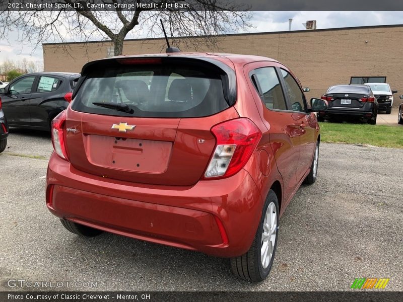 Cayenne Orange Metallic / Jet Black 2021 Chevrolet Spark LT