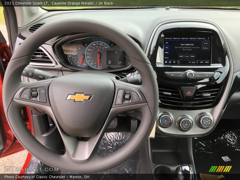Cayenne Orange Metallic / Jet Black 2021 Chevrolet Spark LT