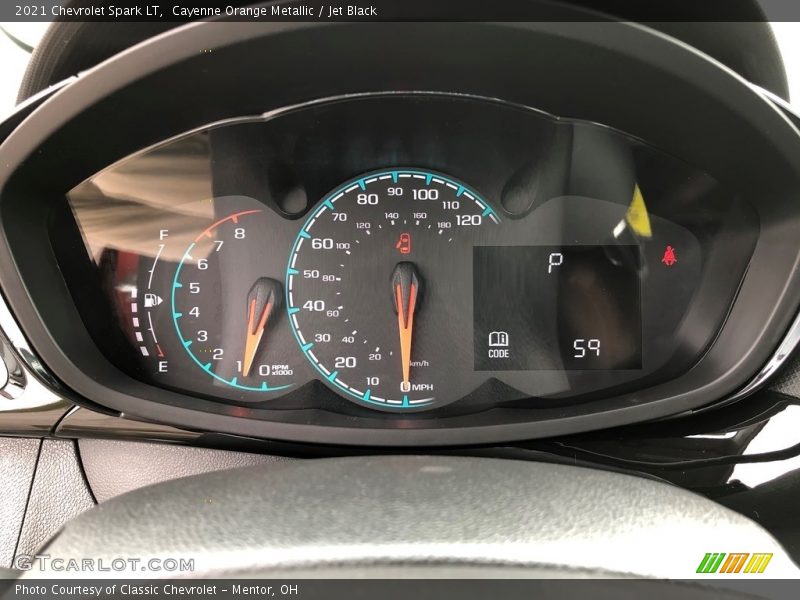 Cayenne Orange Metallic / Jet Black 2021 Chevrolet Spark LT