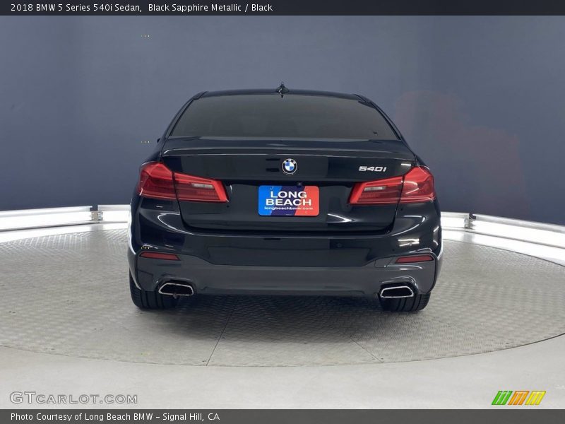 Black Sapphire Metallic / Black 2018 BMW 5 Series 540i Sedan