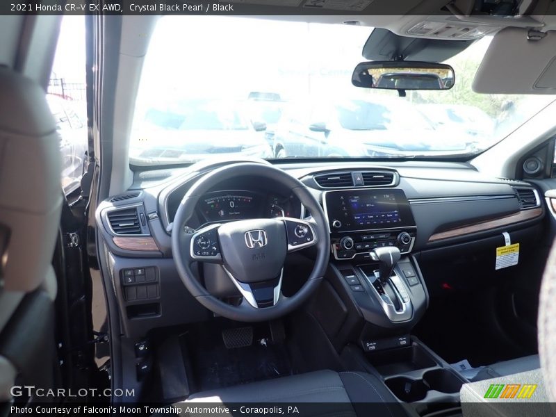 Crystal Black Pearl / Black 2021 Honda CR-V EX AWD