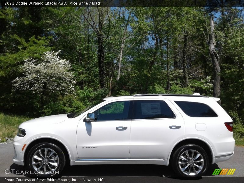 Vice White / Black 2021 Dodge Durango Citadel AWD