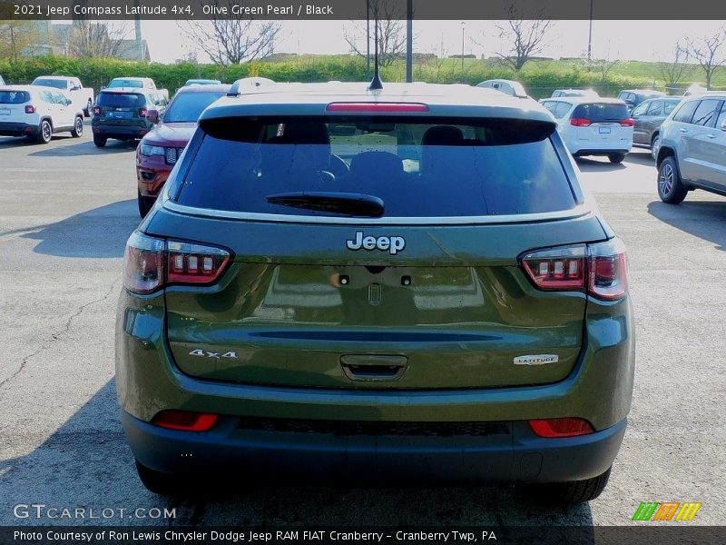 Olive Green Pearl / Black 2021 Jeep Compass Latitude 4x4