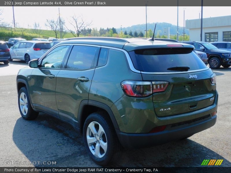 Olive Green Pearl / Black 2021 Jeep Compass Latitude 4x4