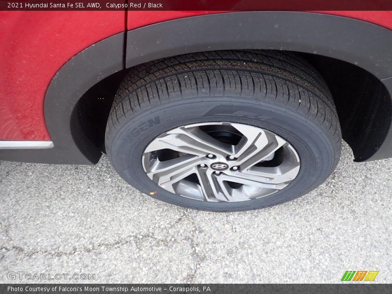 Calypso Red / Black 2021 Hyundai Santa Fe SEL AWD