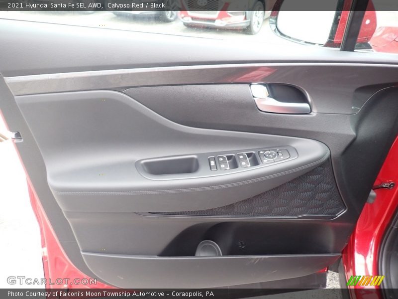 Calypso Red / Black 2021 Hyundai Santa Fe SEL AWD