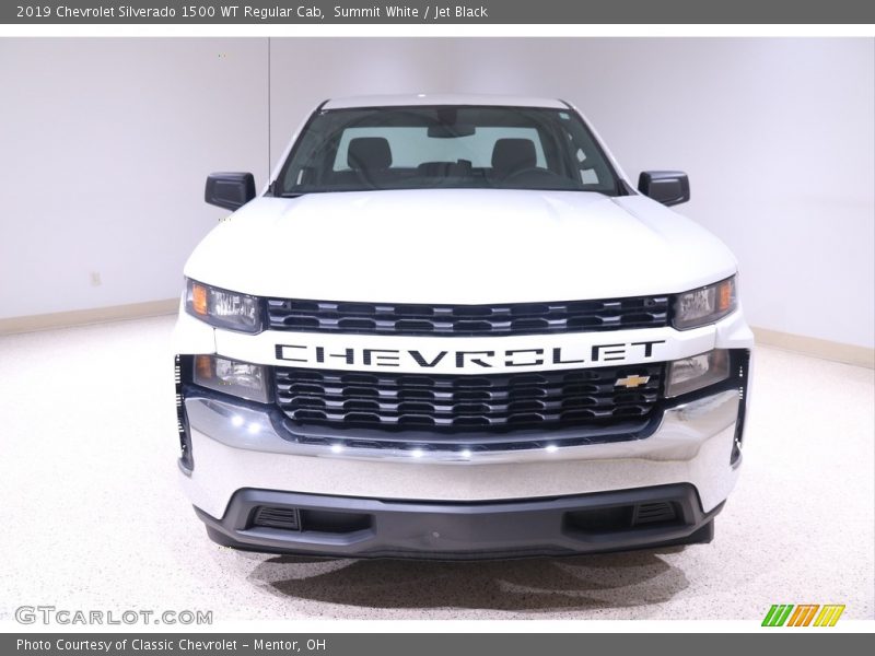 Summit White / Jet Black 2019 Chevrolet Silverado 1500 WT Regular Cab
