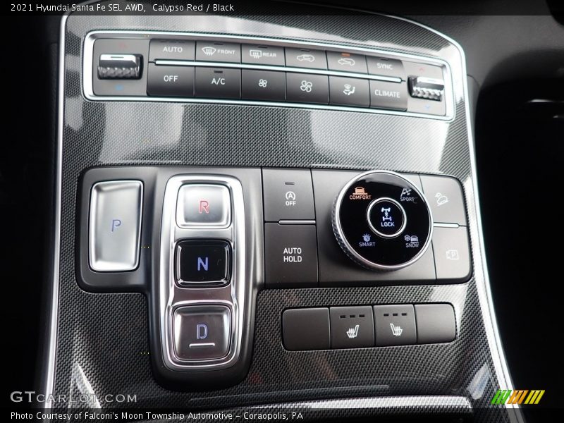 Calypso Red / Black 2021 Hyundai Santa Fe SEL AWD