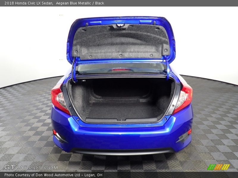 Aegean Blue Metallic / Black 2018 Honda Civic LX Sedan