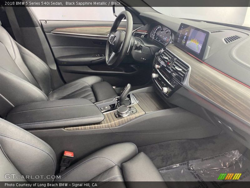 Black Sapphire Metallic / Black 2018 BMW 5 Series 540i Sedan