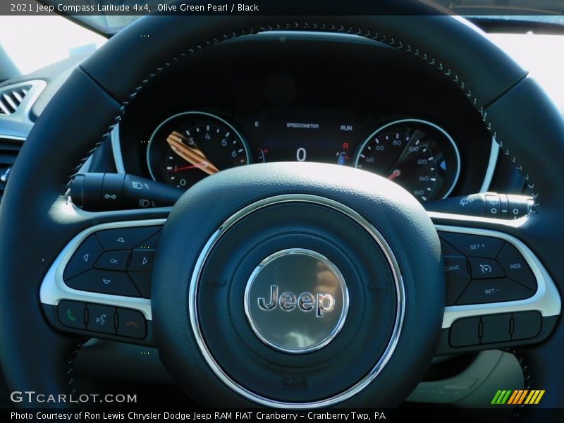 Olive Green Pearl / Black 2021 Jeep Compass Latitude 4x4