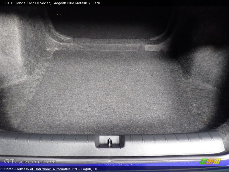 Aegean Blue Metallic / Black 2018 Honda Civic LX Sedan