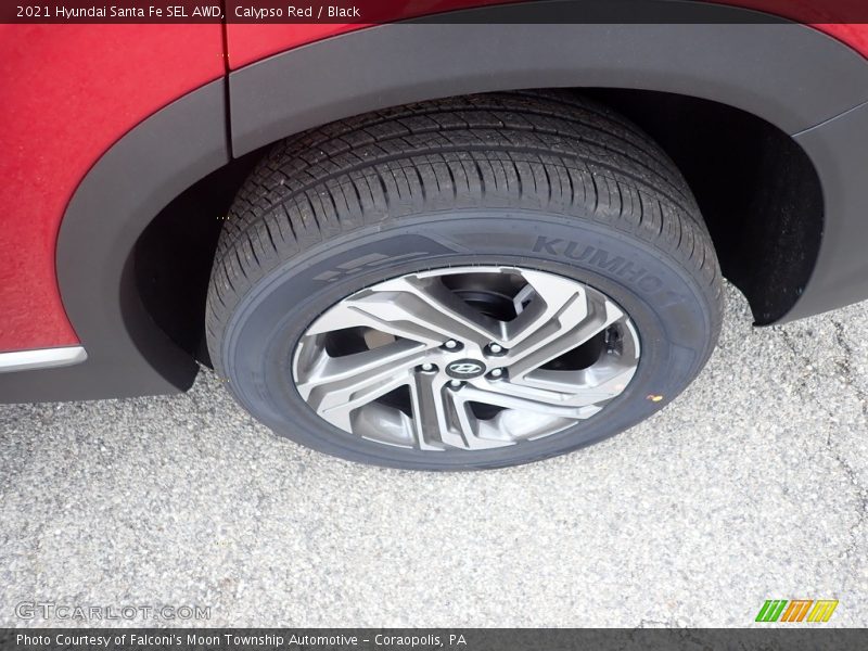 Calypso Red / Black 2021 Hyundai Santa Fe SEL AWD
