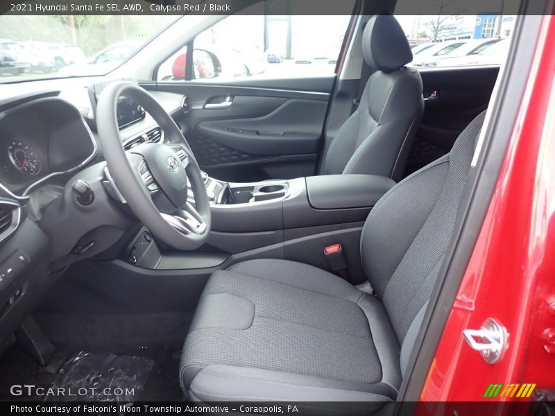 Calypso Red / Black 2021 Hyundai Santa Fe SEL AWD