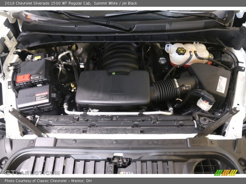 Summit White / Jet Black 2019 Chevrolet Silverado 1500 WT Regular Cab