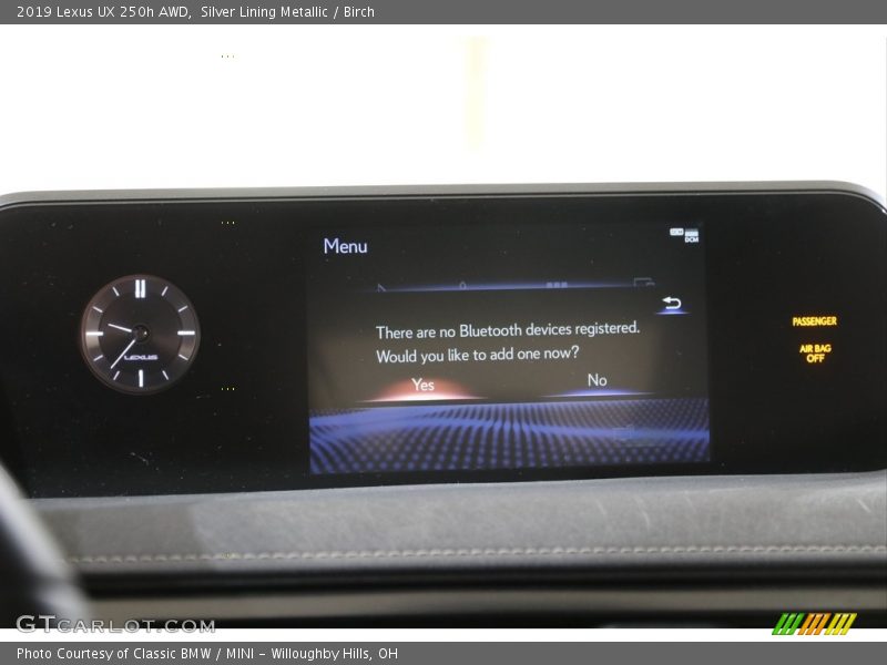 Silver Lining Metallic / Birch 2019 Lexus UX 250h AWD