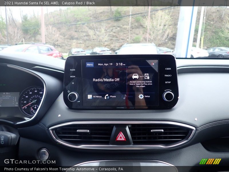 Calypso Red / Black 2021 Hyundai Santa Fe SEL AWD