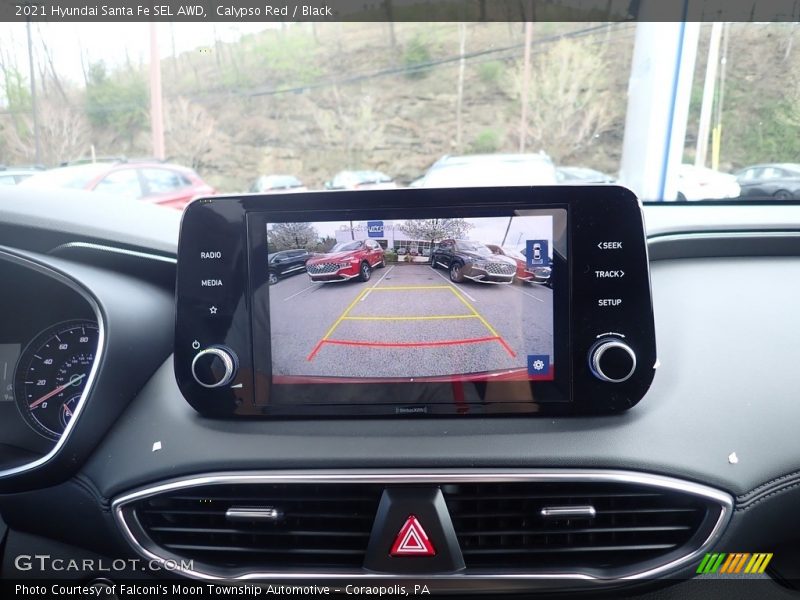 Calypso Red / Black 2021 Hyundai Santa Fe SEL AWD