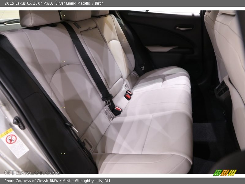 Rear Seat of 2019 UX 250h AWD