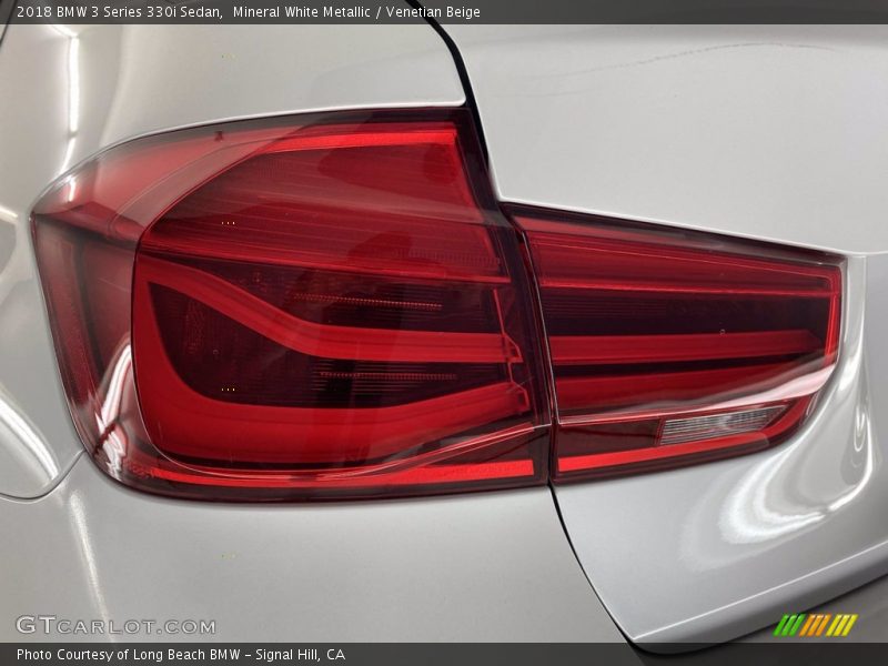 Mineral White Metallic / Venetian Beige 2018 BMW 3 Series 330i Sedan