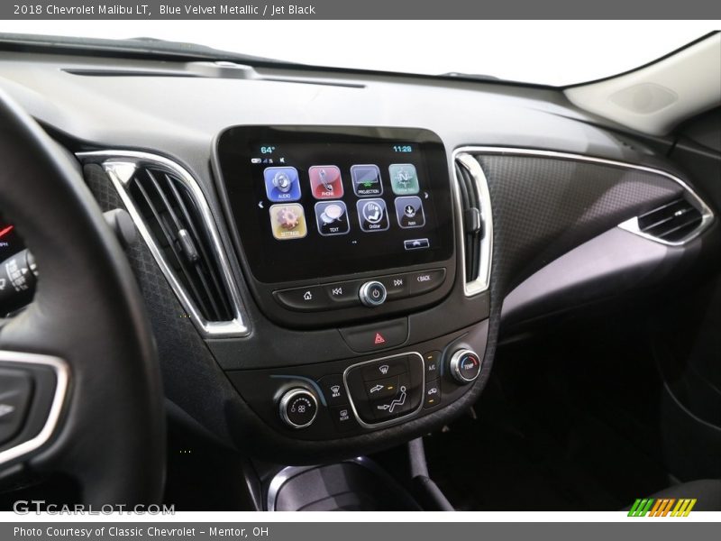 Blue Velvet Metallic / Jet Black 2018 Chevrolet Malibu LT