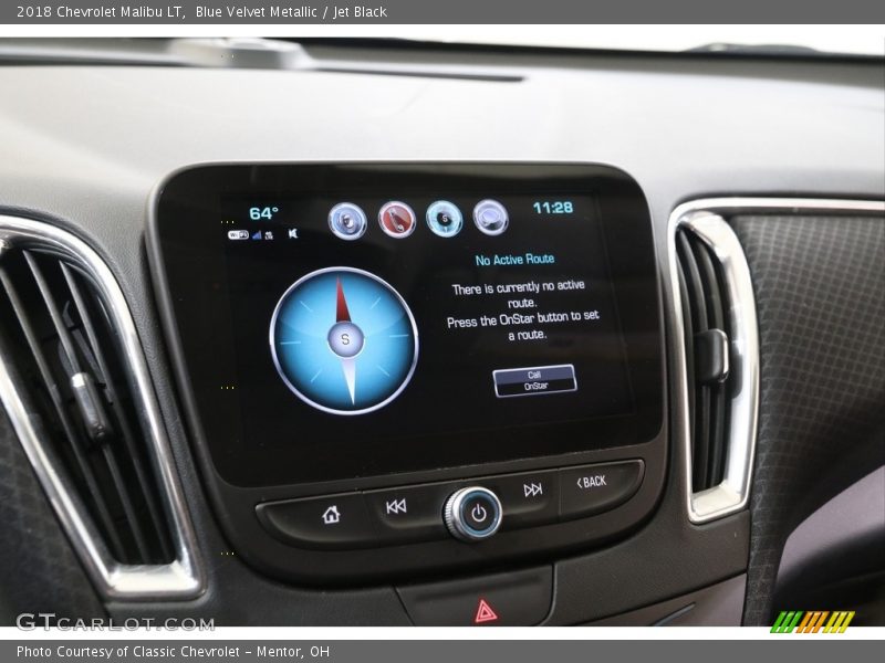 Blue Velvet Metallic / Jet Black 2018 Chevrolet Malibu LT