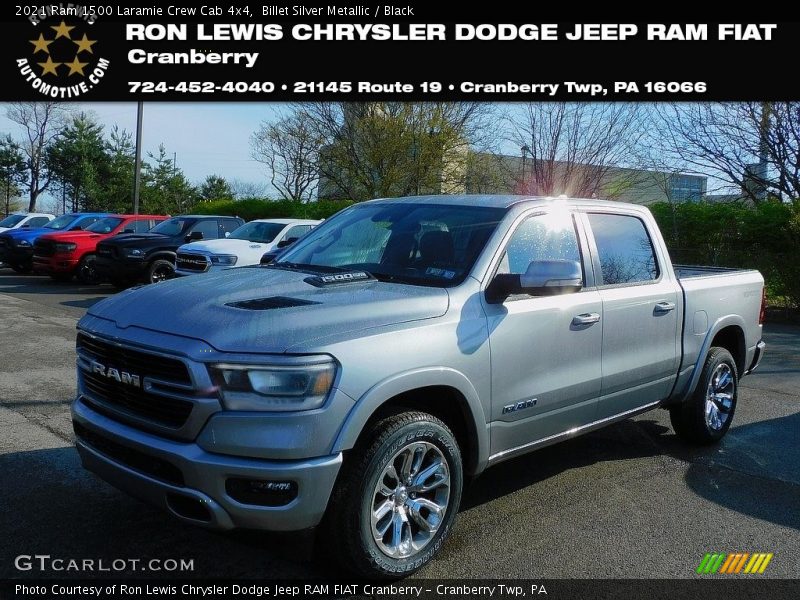Billet Silver Metallic / Black 2021 Ram 1500 Laramie Crew Cab 4x4