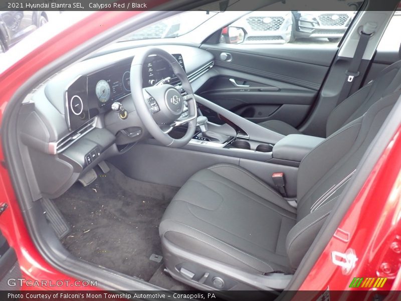 Calypso Red / Black 2021 Hyundai Elantra SEL