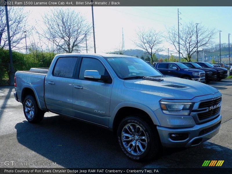 Billet Silver Metallic / Black 2021 Ram 1500 Laramie Crew Cab 4x4