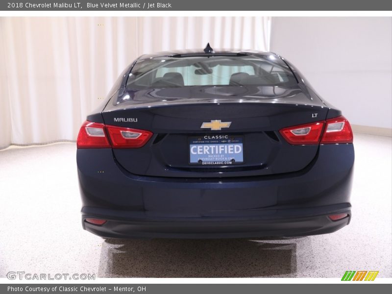 Blue Velvet Metallic / Jet Black 2018 Chevrolet Malibu LT