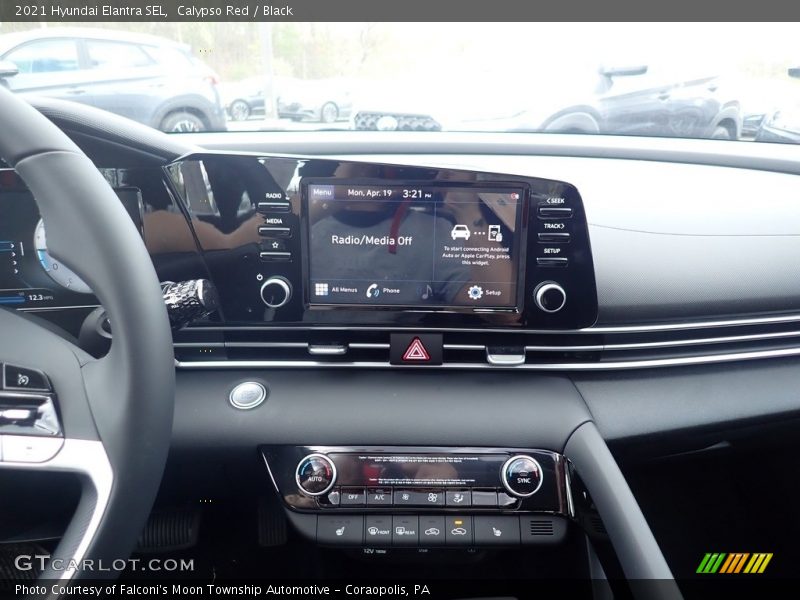 Calypso Red / Black 2021 Hyundai Elantra SEL
