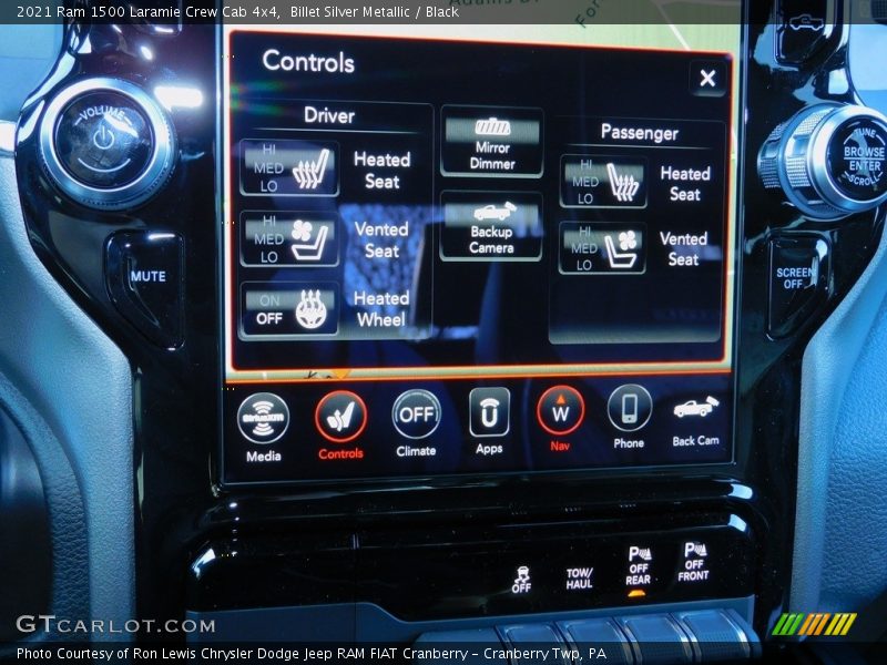 Billet Silver Metallic / Black 2021 Ram 1500 Laramie Crew Cab 4x4