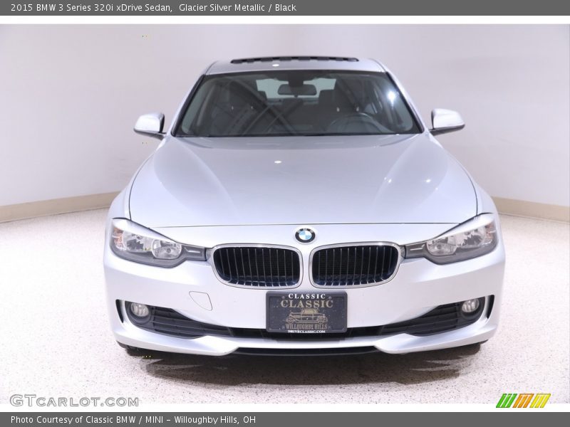 Glacier Silver Metallic / Black 2015 BMW 3 Series 320i xDrive Sedan
