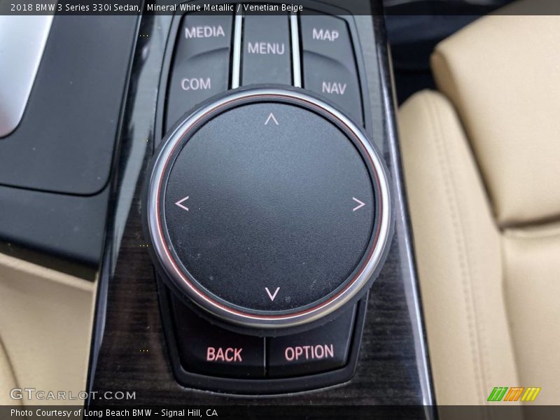 Mineral White Metallic / Venetian Beige 2018 BMW 3 Series 330i Sedan