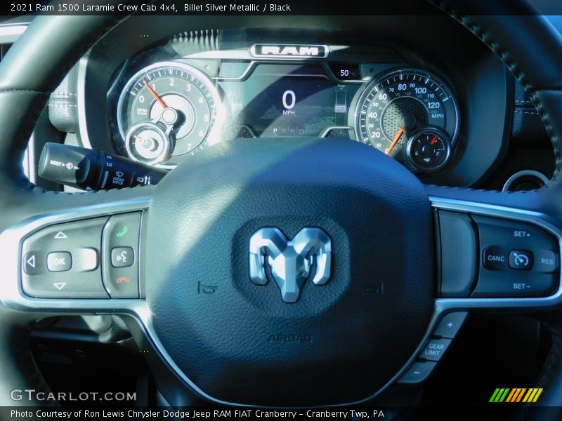 Billet Silver Metallic / Black 2021 Ram 1500 Laramie Crew Cab 4x4