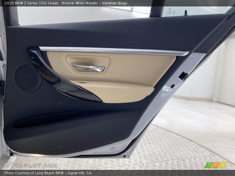 Mineral White Metallic / Venetian Beige 2018 BMW 3 Series 330i Sedan