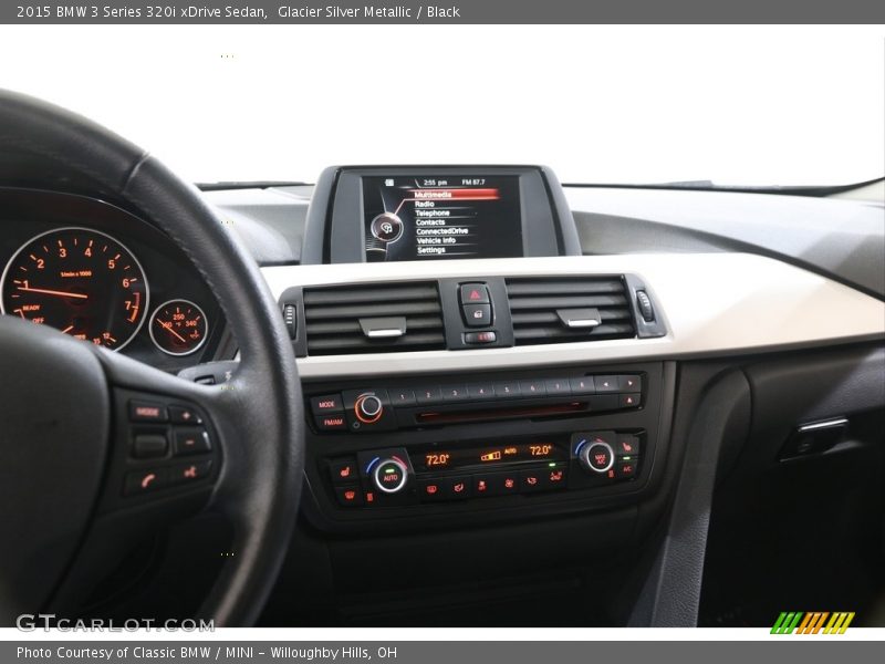 Glacier Silver Metallic / Black 2015 BMW 3 Series 320i xDrive Sedan