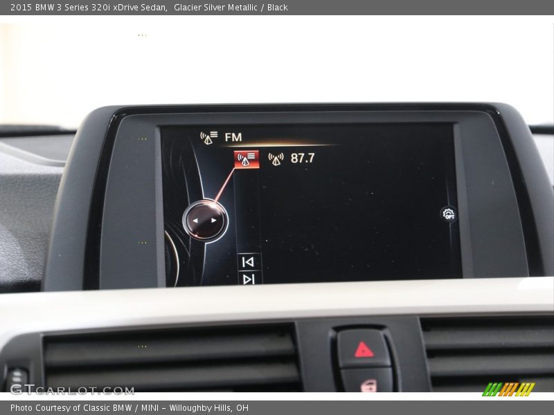 Glacier Silver Metallic / Black 2015 BMW 3 Series 320i xDrive Sedan