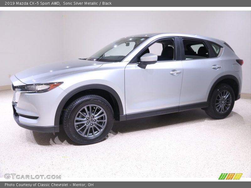 Sonic Silver Metallic / Black 2019 Mazda CX-5 Sport AWD