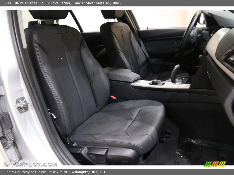 Glacier Silver Metallic / Black 2015 BMW 3 Series 320i xDrive Sedan