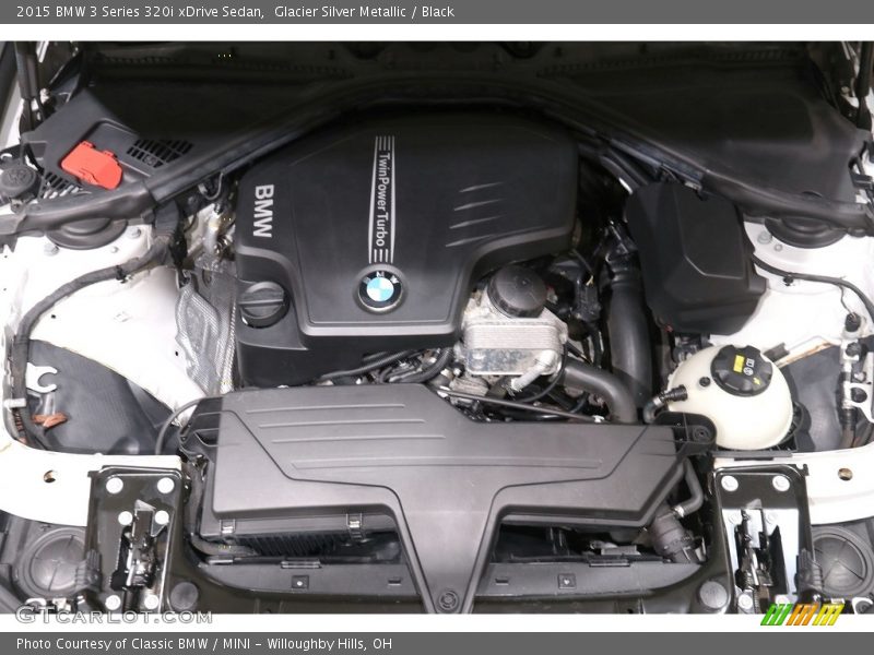 Glacier Silver Metallic / Black 2015 BMW 3 Series 320i xDrive Sedan