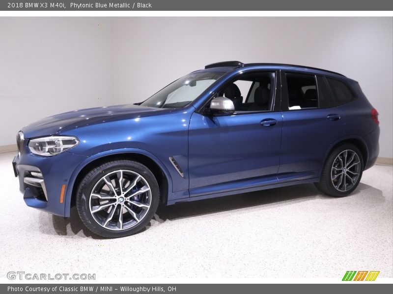 Phytonic Blue Metallic / Black 2018 BMW X3 M40i