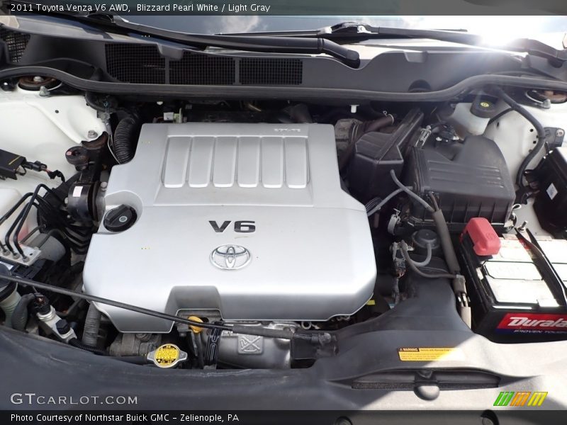 Blizzard Pearl White / Light Gray 2011 Toyota Venza V6 AWD