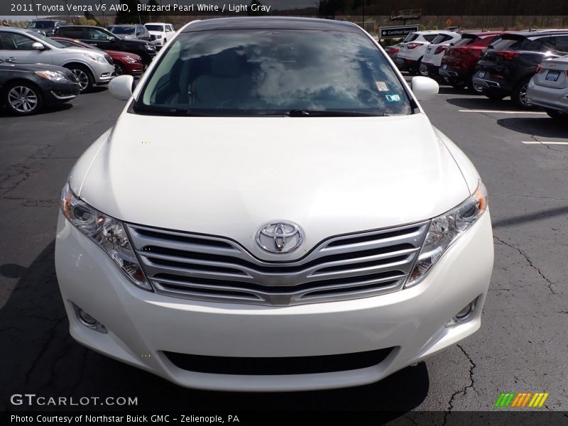 Blizzard Pearl White / Light Gray 2011 Toyota Venza V6 AWD