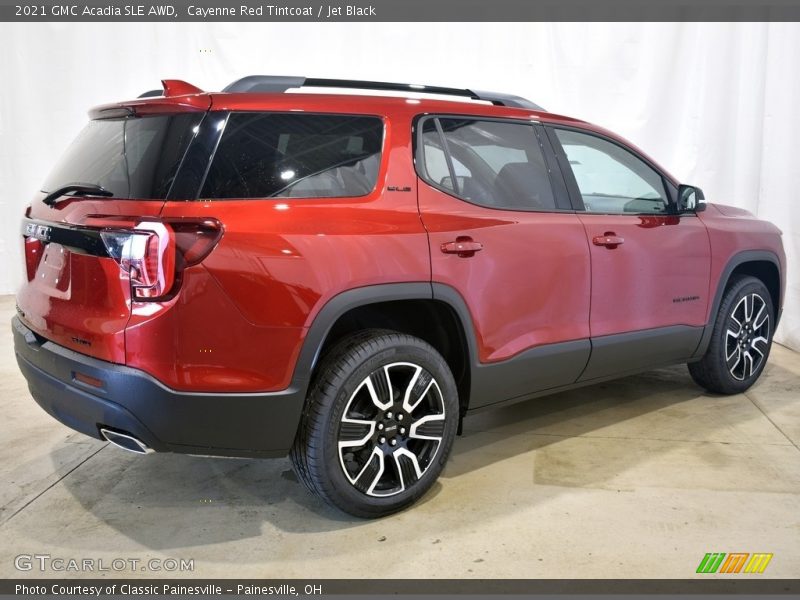 Cayenne Red Tintcoat / Jet Black 2021 GMC Acadia SLE AWD