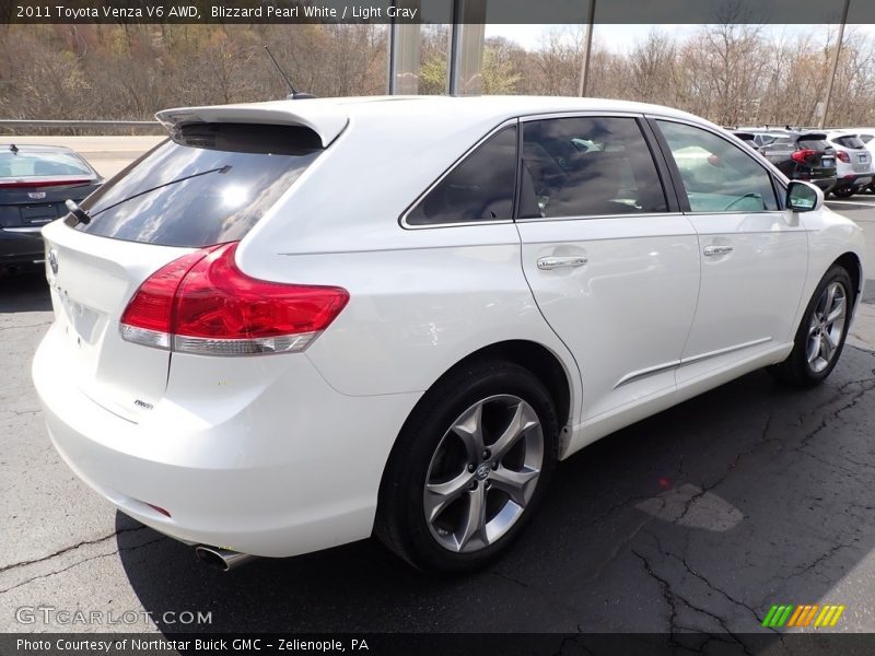 Blizzard Pearl White / Light Gray 2011 Toyota Venza V6 AWD