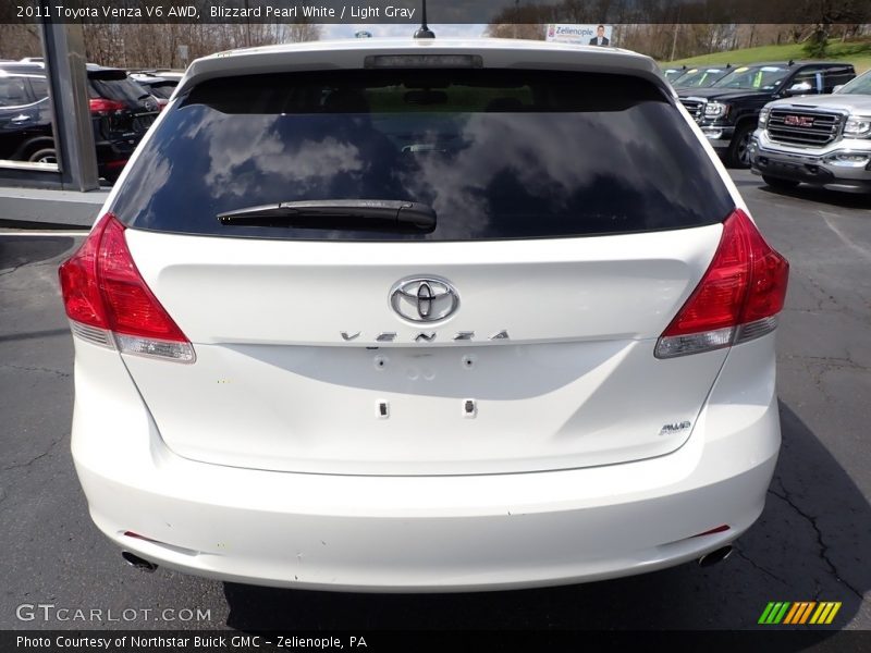 Blizzard Pearl White / Light Gray 2011 Toyota Venza V6 AWD