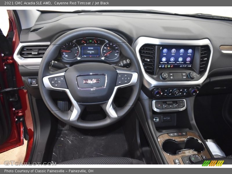 Cayenne Red Tintcoat / Jet Black 2021 GMC Acadia SLE AWD