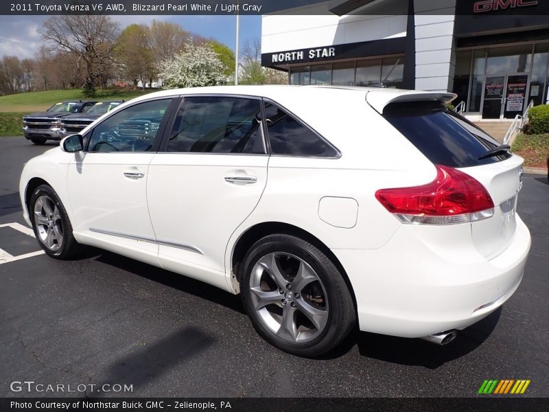 Blizzard Pearl White / Light Gray 2011 Toyota Venza V6 AWD