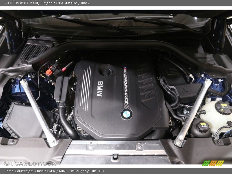 Phytonic Blue Metallic / Black 2018 BMW X3 M40i